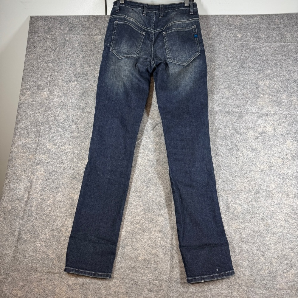 PMJ Motorcycle Jeans Blue Slim Fit Kevlar Riding Pants Size 27 Moto Padded Knee - Picture 10 of 16